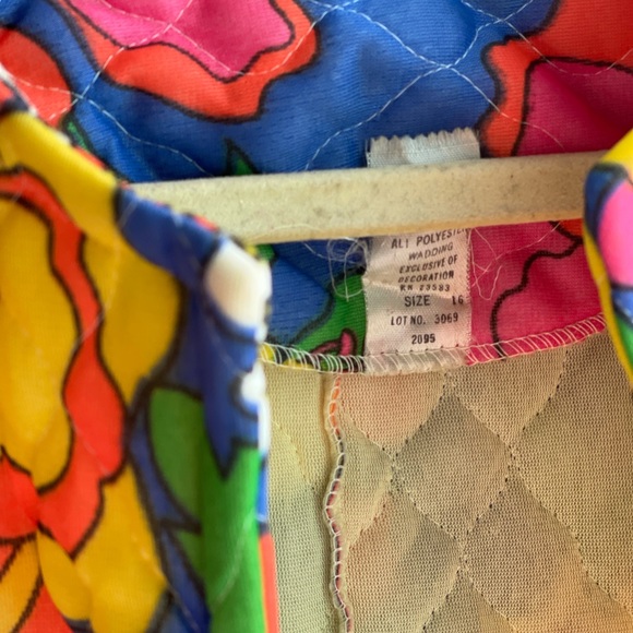 Vintage quilted colorful jumper - Picture 3 of 9